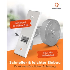 MEISTERBAU - Roller shutter belt winder flush-mounted [made in Germany] - roller shutter winder with cover - roller blind belt winder for roller shutter belt 23 mm [without strap]