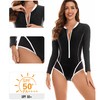 SiySiy Womens Rash Guard Long Sleeve Bathing Suit One Piece