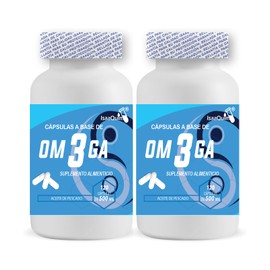 DUO Omega 3 (aceite de pescado en polvo) con Vitamina E de 120 capsulas de 500 mg c/u