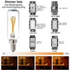 LiteHistory Dimmable T6 led Bulb 25W Candelabra led 2700K Clear