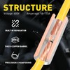 haisstronica Non Insulated Butt Connectors Kit, 50pcs Tinned Copper Uninsulated