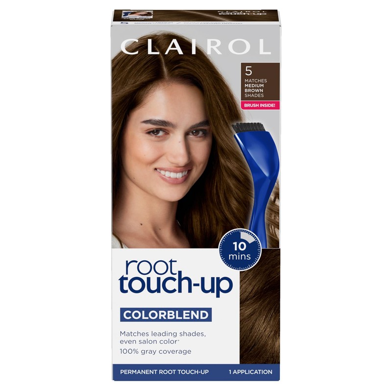 Clairol Root Touch-Up by Nice'n Easy Permanent Hair Dye, 5
