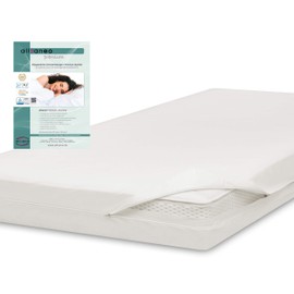 allsaneo Premium Allergy Sufferers Mattress Cover 180 x 200 x 30 cm | Allergy Cover Extra Soft and Lightweight | Anti Mite Encasing | Dust Mite Protection | Allergy-Proof Intermediate Cover | TÜV