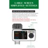 Solar Sprinkler Timer, Rain Detection Solar Power Large Screen Self