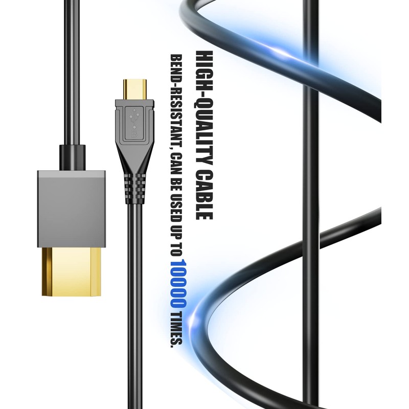 Eanetf HDMI to Micro USB Cable, 1.5M/ 5ft HDMI Male