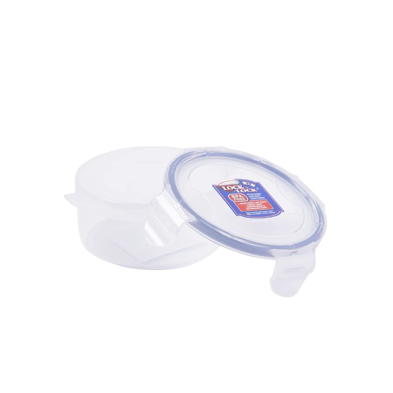 Lock & Lock 70100 L&L Classic Short Round Container, Clear