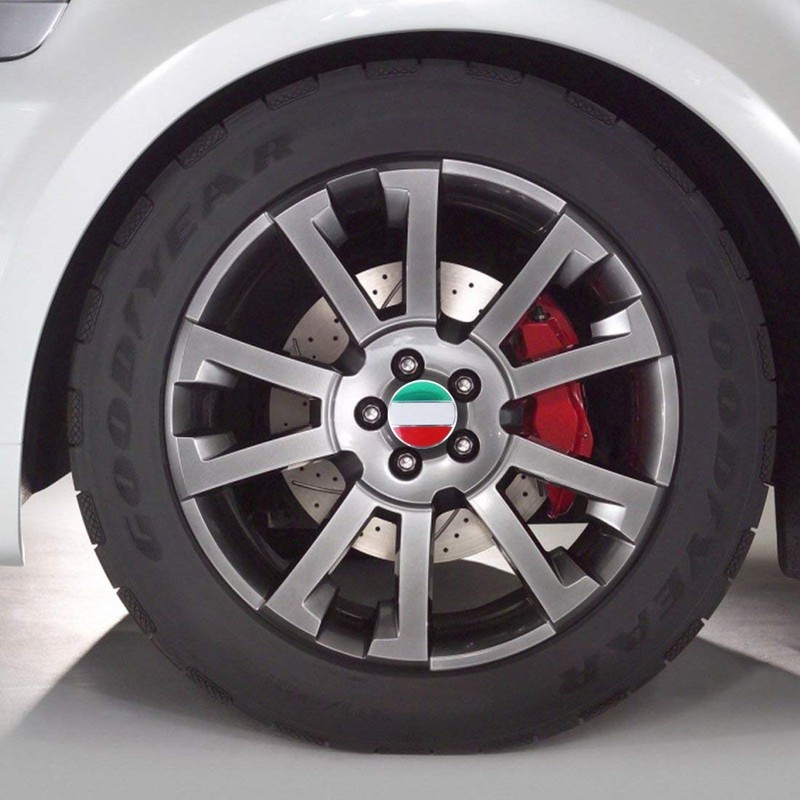 4 x Italy Italy Wheel Rim Sticker Hub Cap Emblem