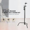 Flashpoint 40" Quick Sliding Leg C-Stand Kit with 2.5" Grip