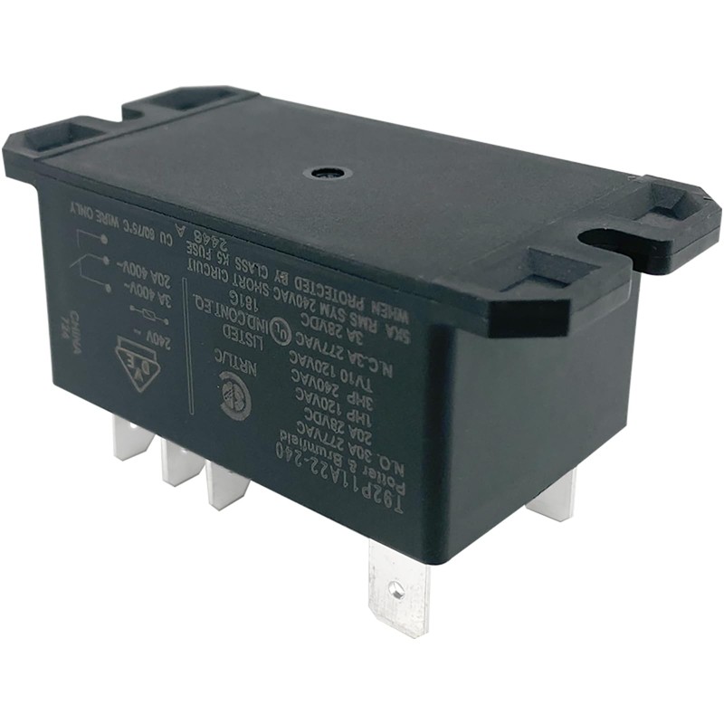 T92P11A22-240 Power Relay (1-Pack), 8-Pin DPDT 2-Pole 30A 240VAC Coil