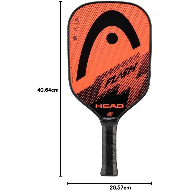Head Flash Pickleball Pack - 2 paletas aprobadas, 2 Bolas