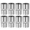 HARFINGTON 8pcs E-Torx Socket 1/2" Drive E20 External Torx Deep