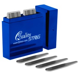 36 Quality Stainless Steel Collar Stiffeners in Box – 2.2" / 56mm