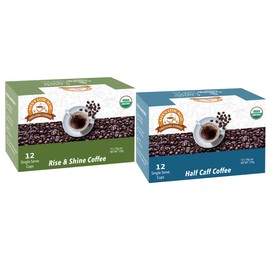 Alex's Low Acid Organic Coffee Breakfast + Lunch K-Cup Variety Pack