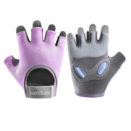 SUJAYU Workout Gloves Women & Men, Gym Gloves Weight Lifting Gloves for Women Workout Gloves for Men, Womens Workout Gloves Fitness Gloves (Purple, Medium)