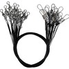 10 LURE WIRE TRACES spinning pike fishing swivel