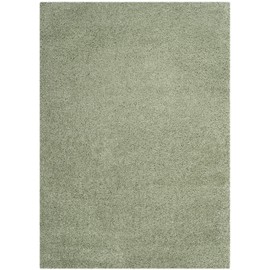 Safavieh Laguna Shag Collection SGL303V 2-inch Thick Area Rug, 6' 7" x 9' 6", Light Sage