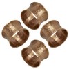 "SARO LIFESTYLE Collection Hammered Napkin Rings (Set of 4), Diameter: