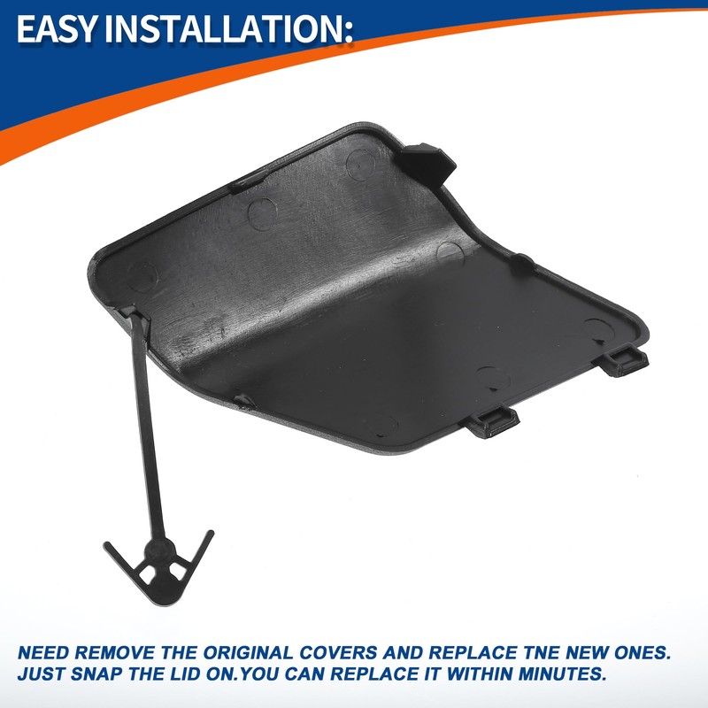 QUARKZMAN Towing Hook Cover Front Right Car Bumper Tow Hook