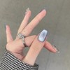 YXRXKJ Nail Tips, Medium, 24 Pieces, Nail Tips, Short, Popular,