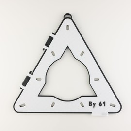 Southern Rec Supply Outsville AccuRack Carry Case Hard Template Sheet Holder/Carrier 10 Ball (White)