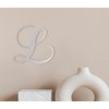 Cursive Metal Letter L, for Front Door, for Above Crib,