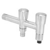 G1/2 Stainless Steel Faucet 1 Inlet 2 Outlet Washing Machine