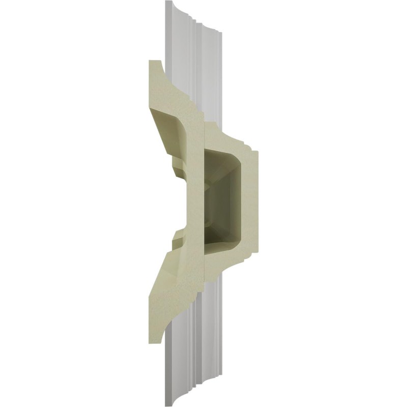Ekena Millwork CC08ICI04X20X20DE Inner Cross Intersection for 8" Deluxe Coffered