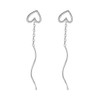 Love Heart Spiral Tassel Dangle Earrings for Women Girls Teens