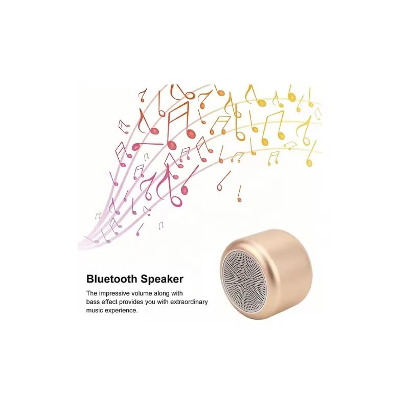 Hype Audio Portable Mini Bluetooth Wireless Speaker, Lightweight Super Compact,