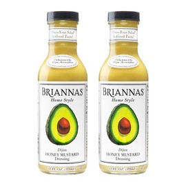 BRIANNAS Aderezo De Mostaza Y Miel Dijon Casero - Aderezo Fino Para Ensaladas Elaborado Con Ingredientes De Primera Calidad - Aderezo Kosher Y Sin Glu