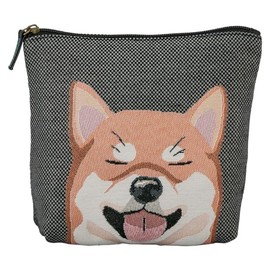 Marushin 0765002100 Lovely Eyes Cute Makeup Pouch for Shiba Inu Dogs and Cats