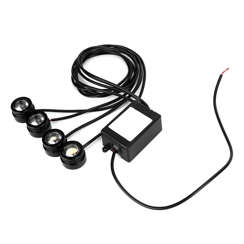 12V 6W 4in1 LED Eagle Eye Emergency Strobe Lamp Wireless