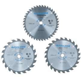 3pc 190mm TCT Circular Saw Blades 20/24 and 40 Teeth 16mm Bore TE598