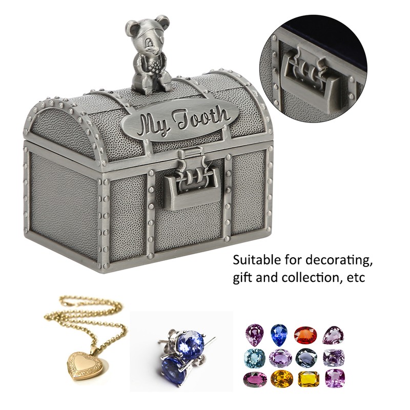 1 Pair Baby Tooth Jewelry Box Mouse Shape Hair Collection