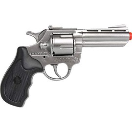 Gonher - Revolver della Polizia a 8 Colpi, Color Metallo (33/0)