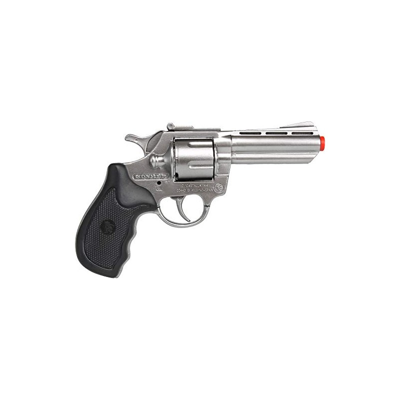 Gonher - Revolver della Polizia a 8 Colpi, Color Metallo