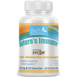 Pacific Nature's Nature’s Immune® Powered by EpiCor® - 500mg (30 Count) High Metabolite Immunogens for Healthy Immune System Support - Non-GMO, Made in The USA