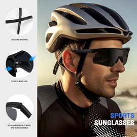 OUKEMAX Polarized Sunglasses-for-Men-Women Sport Sunglasses: Cycling Sunglasses Running Sun glasses for Fishing UV Protection