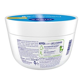 NIVEA Crema Facial Hidratante 7 En 1 Cuidado Nutritivo (200 ml), crema de sensación ligera y rápida absorción 24 horas de humectación sin sensación gr