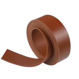 Picheng Double Sided Brown Smooth Leather Strip 72 Inches Long (1 inches Wide) Very Suitable for for Pet Collars, Traction Ropes, Belts, handles, Leather Watch straps DIY Craft Projects (Brown)