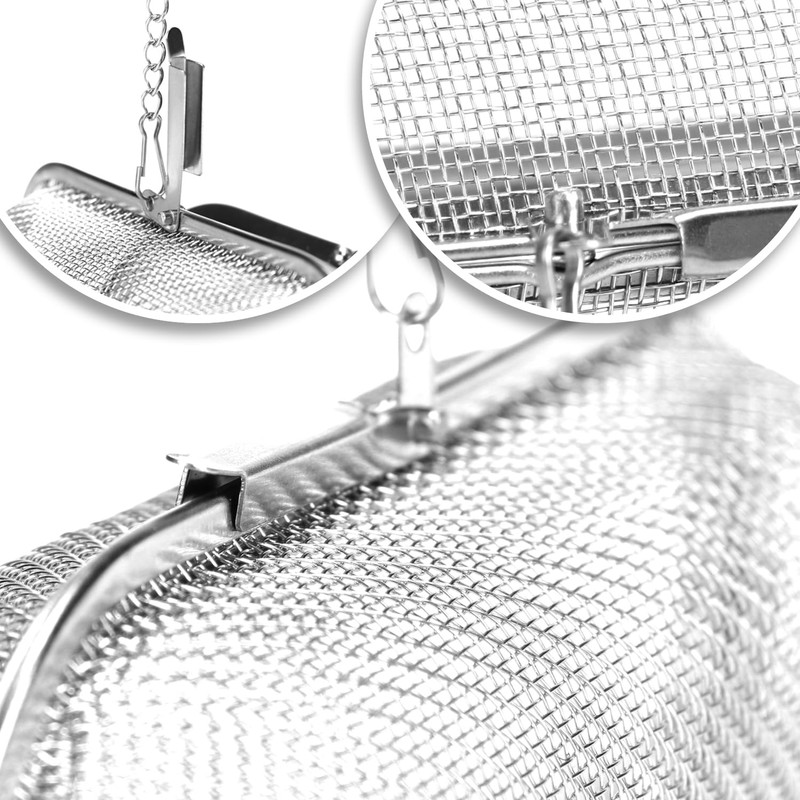 com-four® Tea Strainer Made of 304 Stainless Steel, Dishwasher Safe,