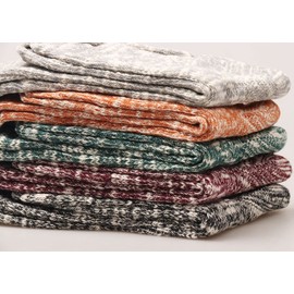 TINTAO 3 Pairs Women Winter Wool Cable Knit Crew Knee High Boot Socks,Size 5-11 W605