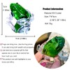 JinshiY Crystal Frog Figurines Collection Glass Vivid Animal Paperweight Table