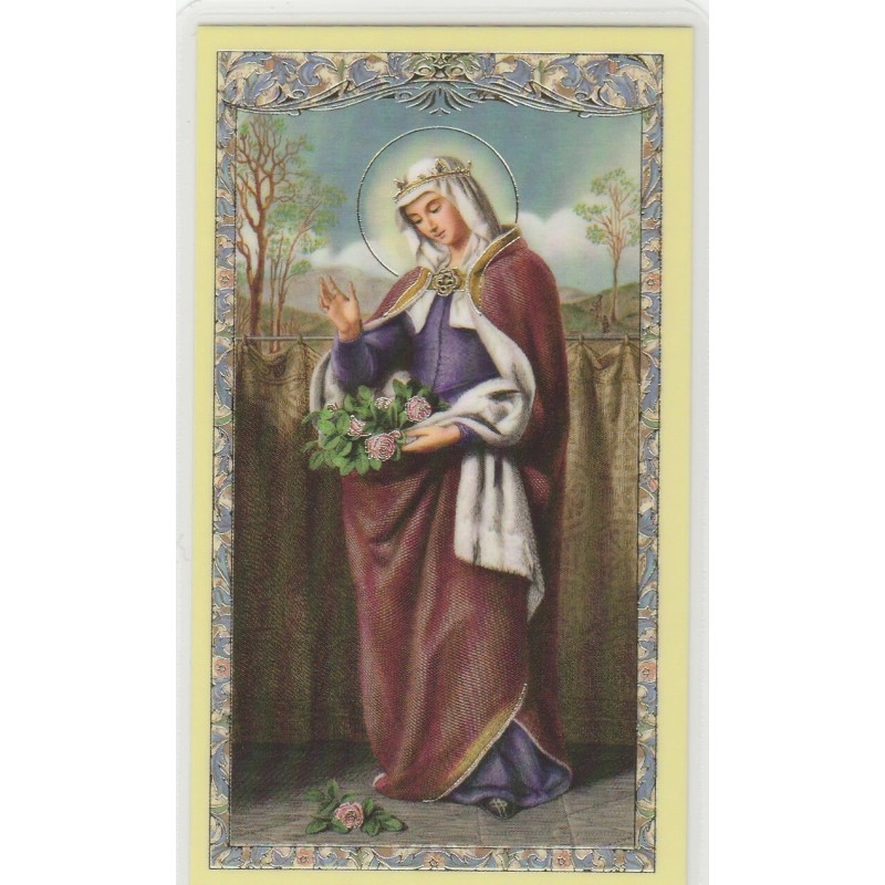 +Holy Card-"Saint Elizabeth of Hungary"-Widow
