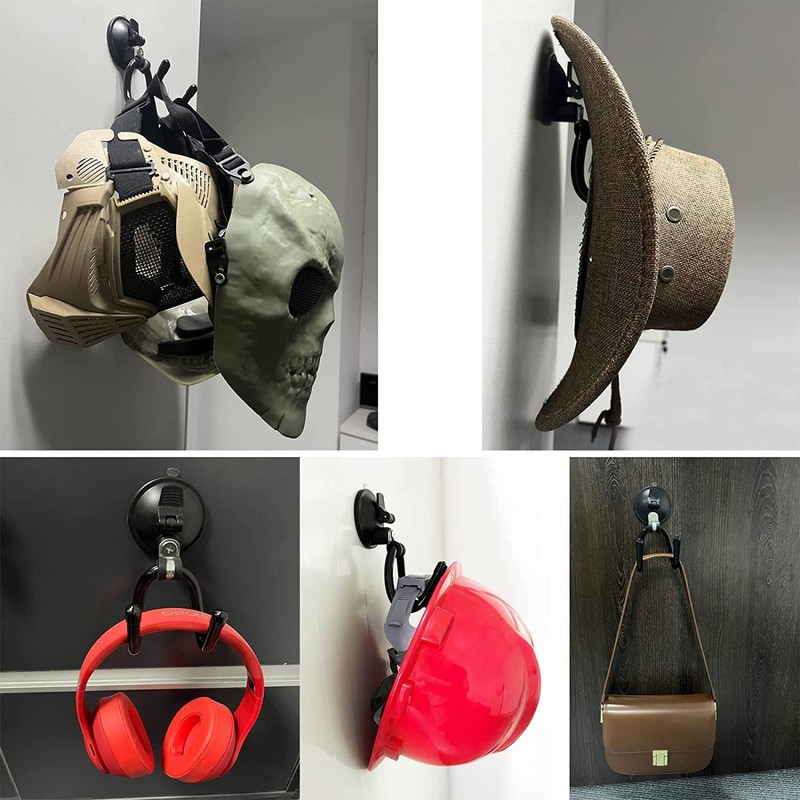 AUXPhome 2Pack Suction Cup Hooks, Hat Storage Organizer Stand Holder