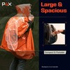PREPARED4X P4X Emergency Poncho Mylar Survival Blanket - Color: Orange