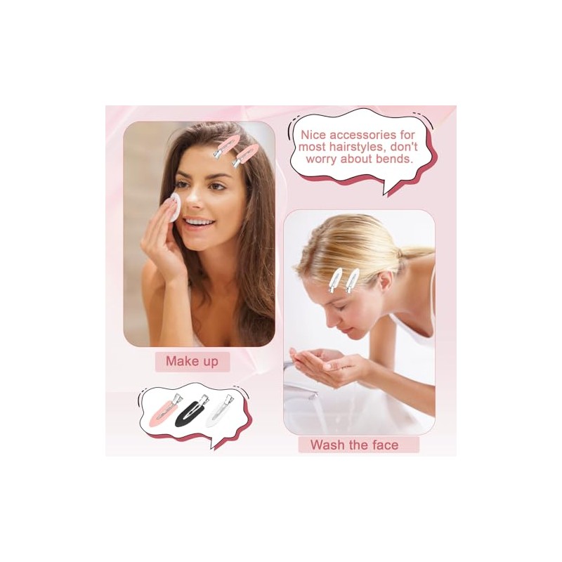 30Pcs Pinzas para Cabello Sin Doblars para Mujeres y Niñas,