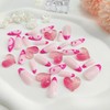 Almond Press on Nails Medium Fake Nails with Hearts Designs