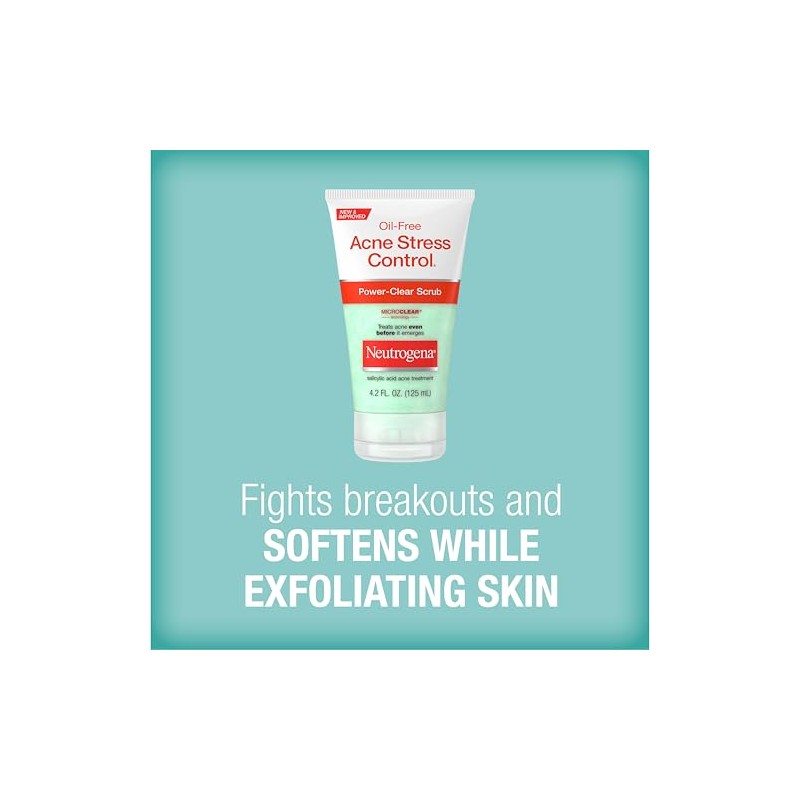 Exfoliante para el acné, sin aceites de Neutrogena Power-clear, control
