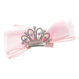 Baluue Sparkly Girls Hair Bows Crown Design Comfortable Alligator Clips for Toddlers and Teens for Daily Wear and Special Occasions Lightweight Hair Accessories